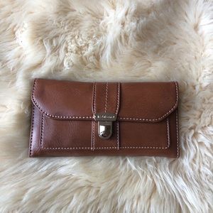 Liz Claiborne Leather Wallet Clutch